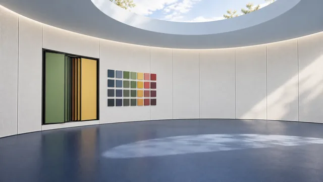 Paints-Wall-Covering · 环形色彩实验室应用 · 展厅应用