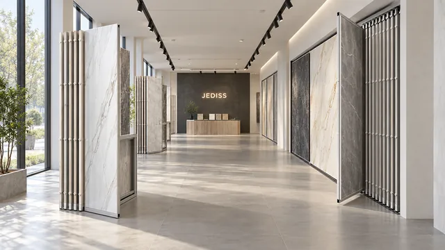 大板材料展厅设计示意